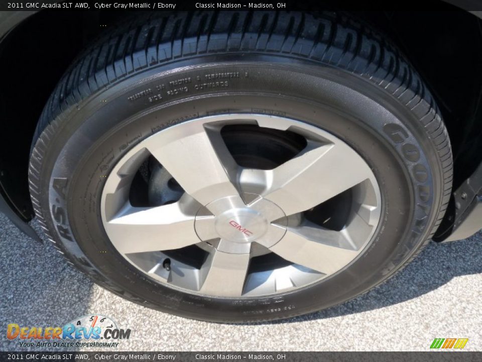 2011 GMC Acadia SLT AWD Cyber Gray Metallic / Ebony Photo #17