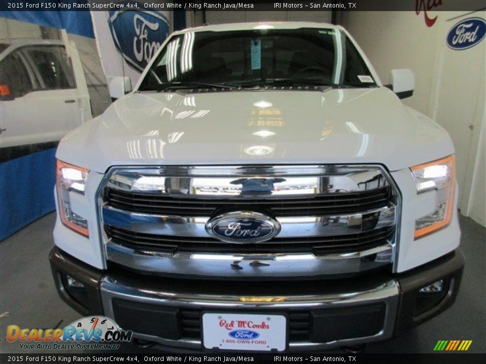2015 Ford F150 King Ranch SuperCrew 4x4 Oxford White / King Ranch Java/Mesa Photo #2