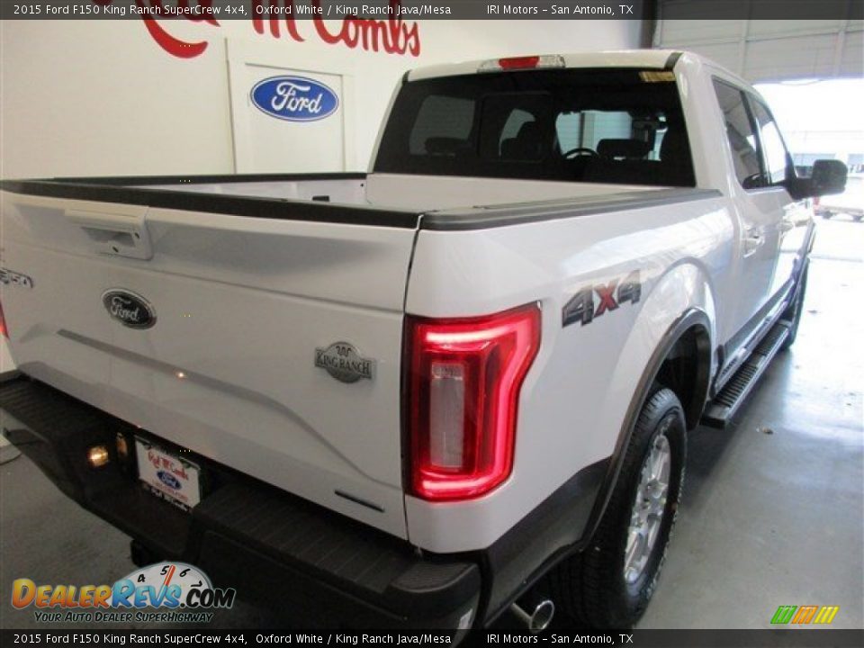 2015 Ford F150 King Ranch SuperCrew 4x4 Oxford White / King Ranch Java/Mesa Photo #10