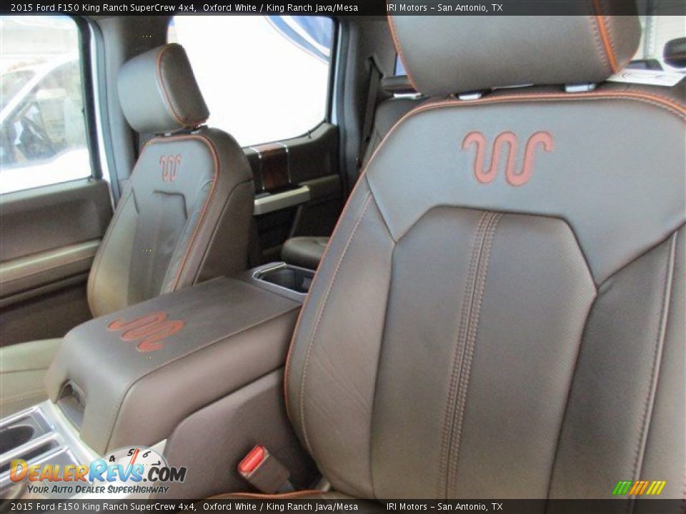 2015 Ford F150 King Ranch SuperCrew 4x4 Oxford White / King Ranch Java/Mesa Photo #11
