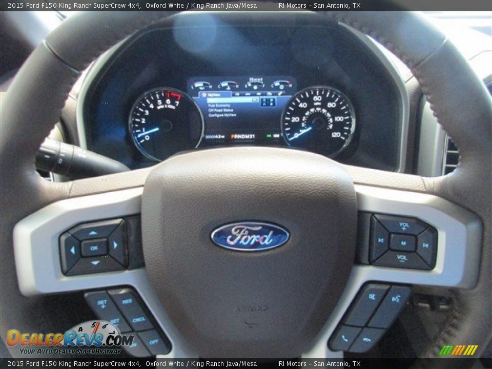 2015 Ford F150 King Ranch SuperCrew 4x4 Oxford White / King Ranch Java/Mesa Photo #24