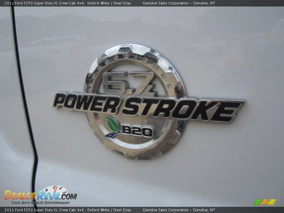 2011 Ford F250 Super Duty XL Crew Cab 4x4 Oxford White / Steel Gray Photo #15
