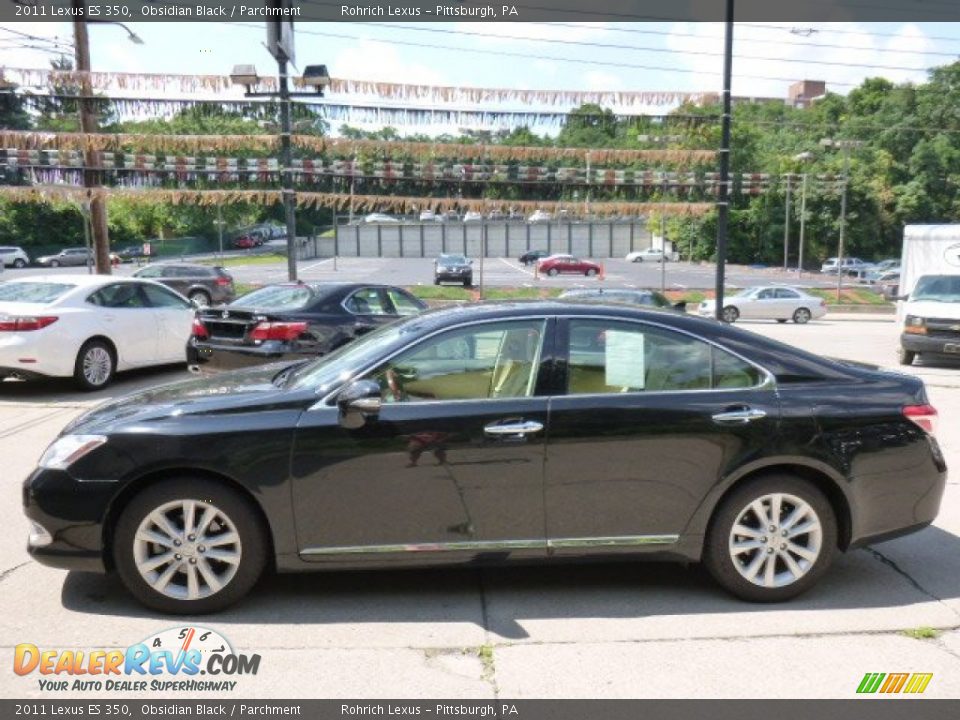 2011 Lexus ES 350 Obsidian Black / Parchment Photo #1