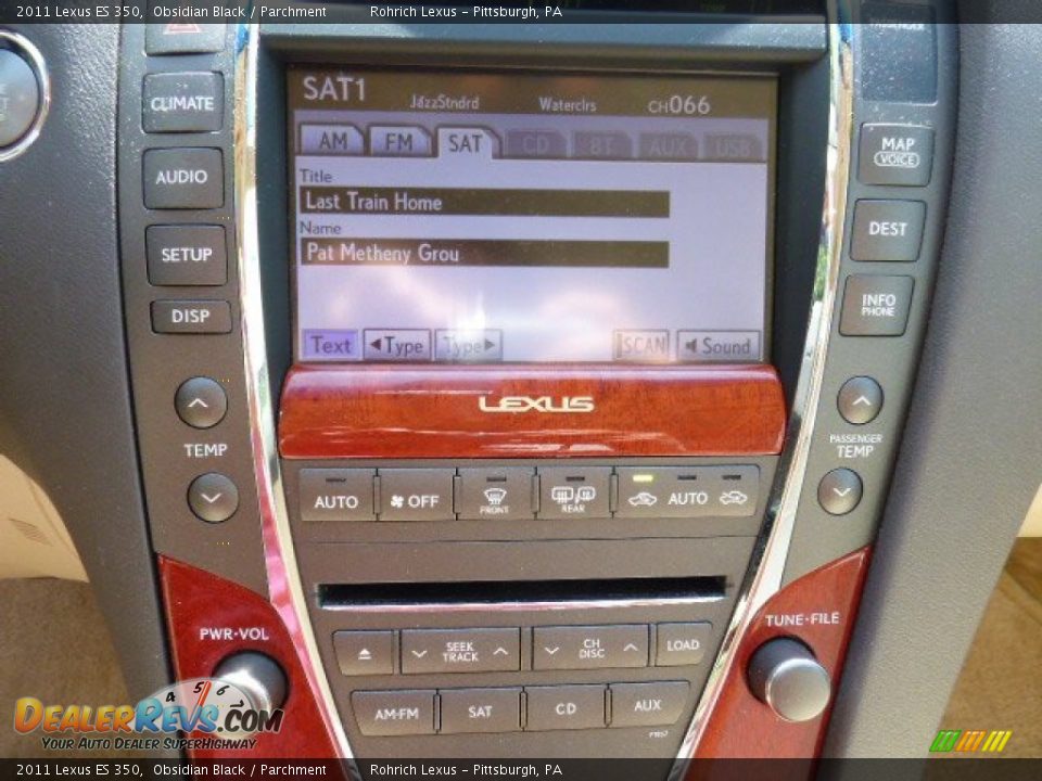 2011 Lexus ES 350 Obsidian Black / Parchment Photo #4