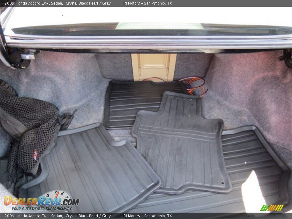2009 Honda Accord EX-L Sedan Crystal Black Pearl / Gray Photo #15