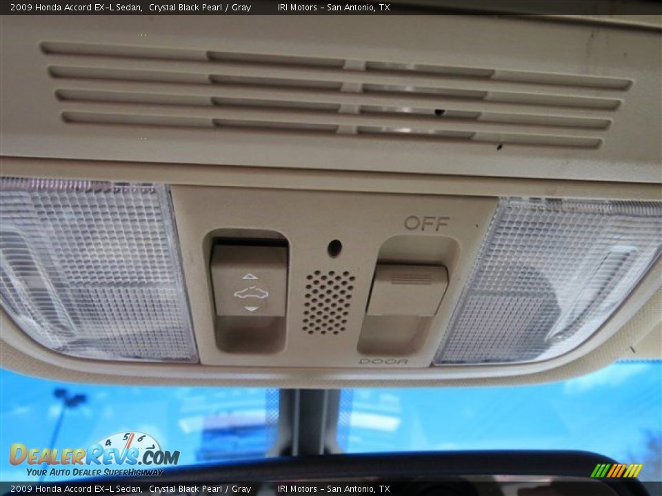 2009 Honda Accord EX-L Sedan Crystal Black Pearl / Gray Photo #19