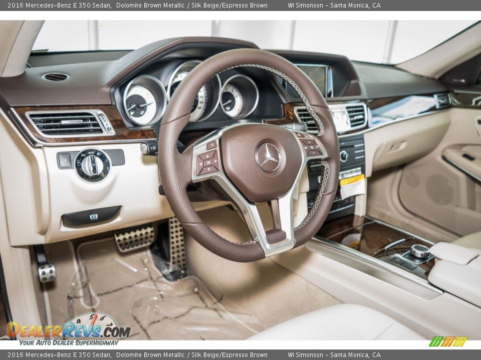 2016 Mercedes-Benz E 350 Sedan Dolomite Brown Metallic / Silk Beige/Espresso Brown Photo #6