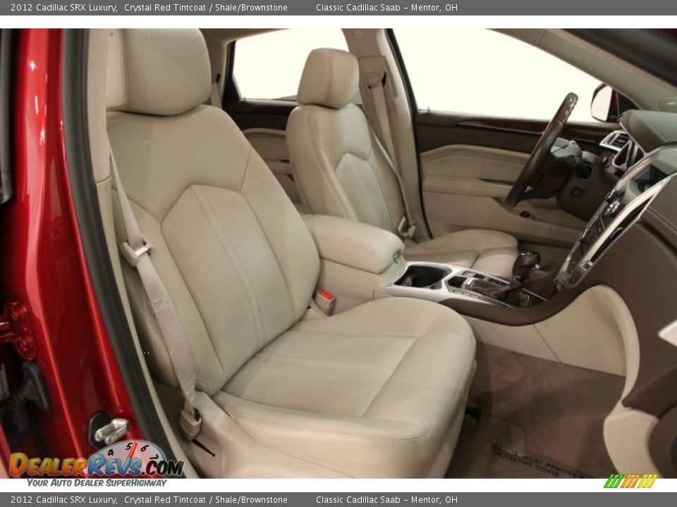 2012 Cadillac SRX Luxury Crystal Red Tintcoat / Shale/Brownstone Photo #11