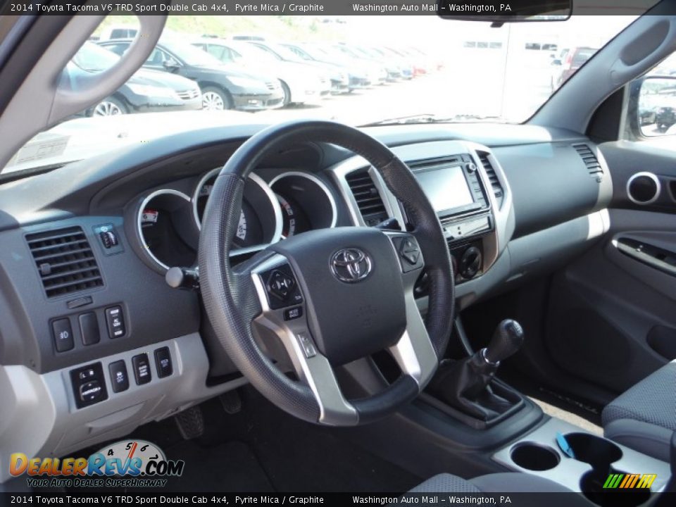 2014 Toyota Tacoma V6 TRD Sport Double Cab 4x4 Pyrite Mica / Graphite Photo #14
