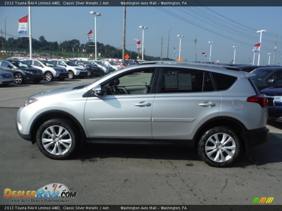 2013 Toyota RAV4 Limited AWD Classic Silver Metallic / Ash Photo #7