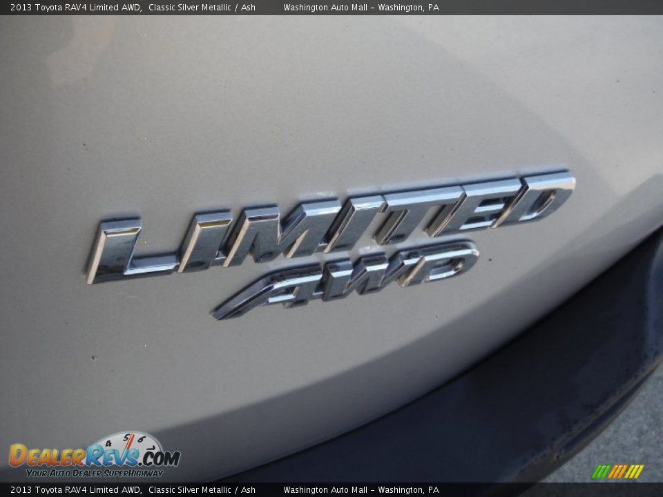 2013 Toyota RAV4 Limited AWD Classic Silver Metallic / Ash Photo #9