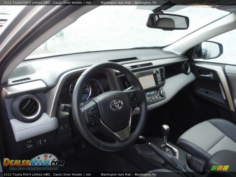 2013 Toyota RAV4 Limited AWD Classic Silver Metallic / Ash Photo #11