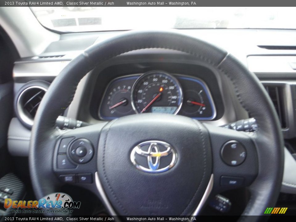 2013 Toyota RAV4 Limited AWD Classic Silver Metallic / Ash Photo #20