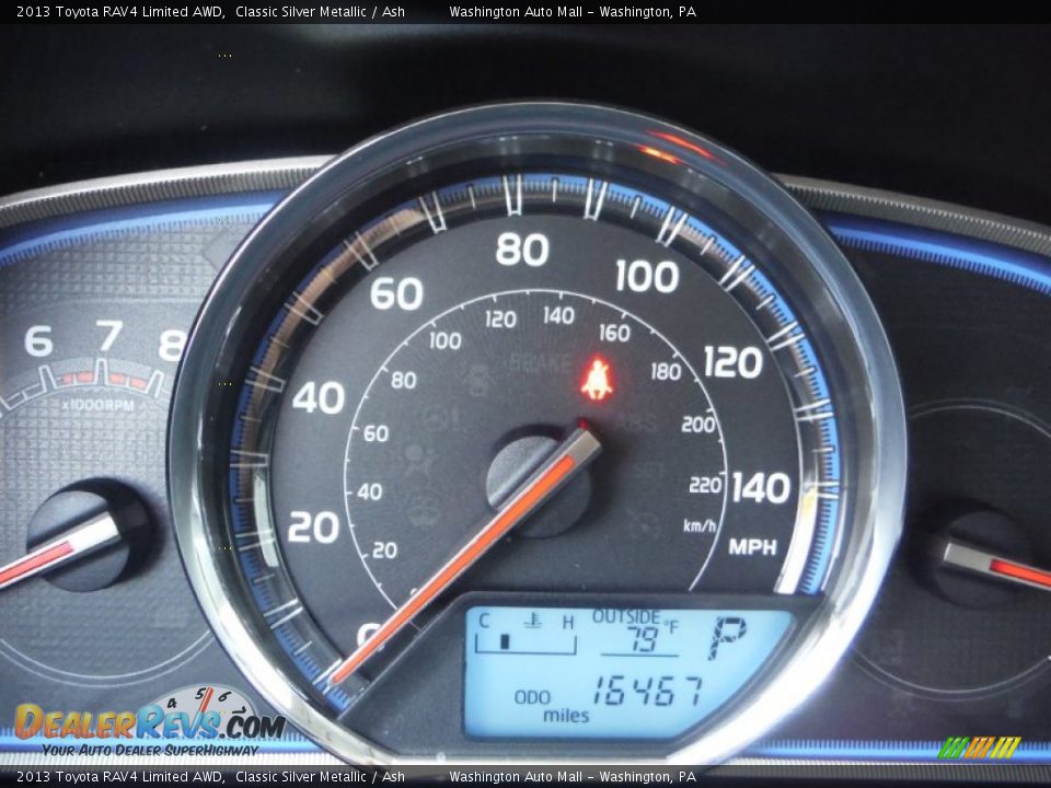 2013 Toyota RAV4 Limited AWD Classic Silver Metallic / Ash Photo #25