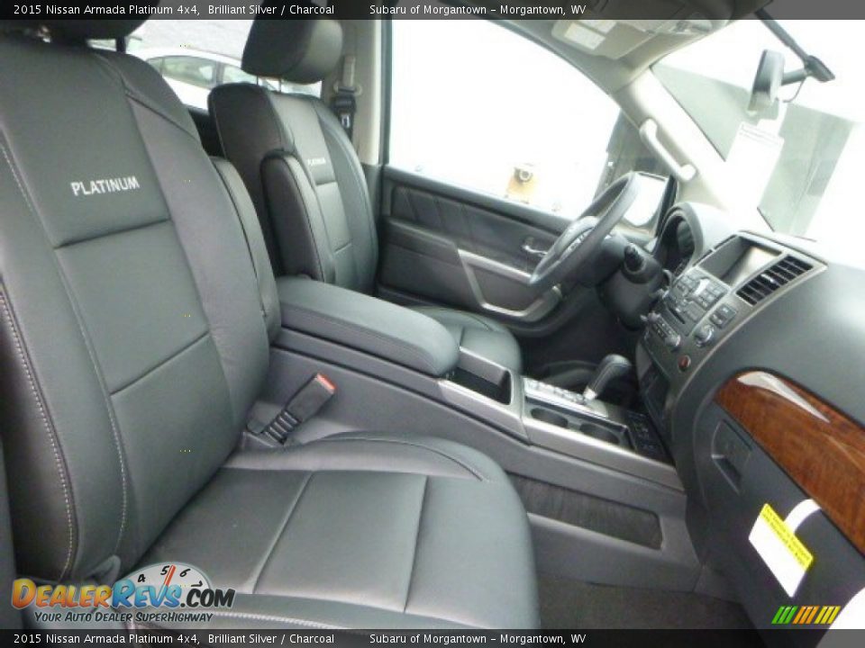 Front Seat of 2015 Nissan Armada Platinum 4x4 Photo #10