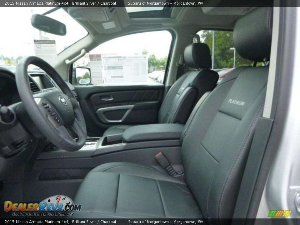 Front Seat of 2015 Nissan Armada Platinum 4x4 Photo #14