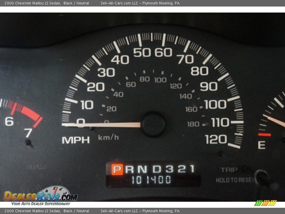 2000 Chevrolet Malibu LS Sedan Black / Neutral Photo #30
