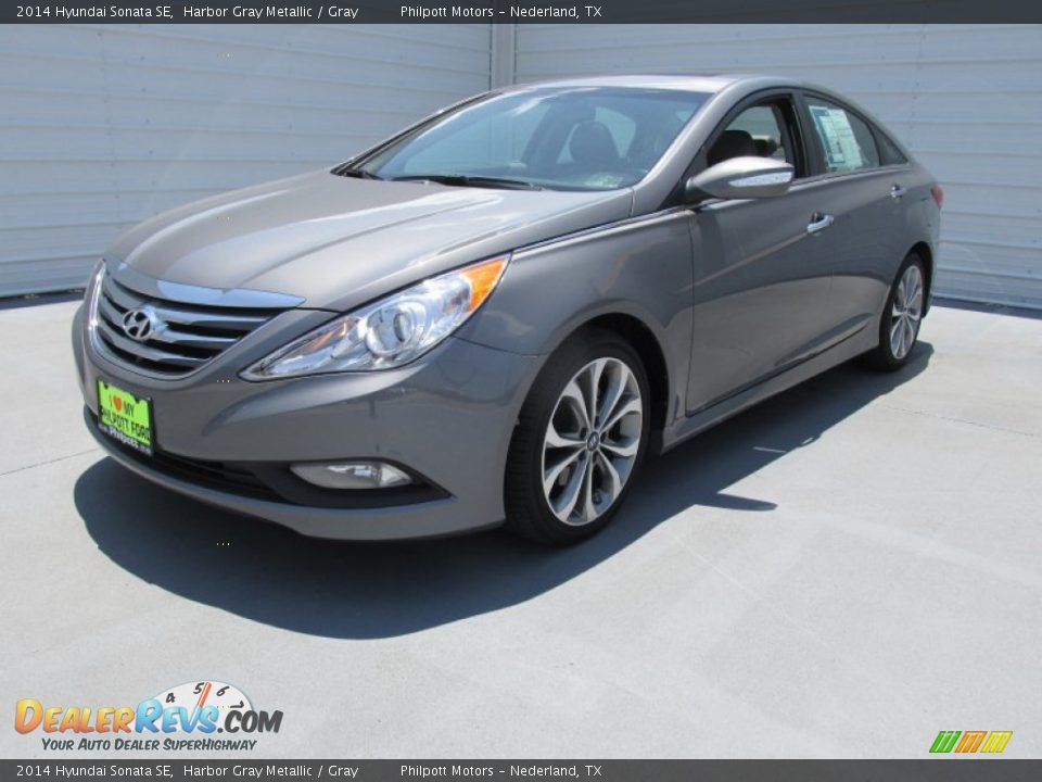 2014 Hyundai Sonata SE Harbor Gray Metallic / Gray Photo #4