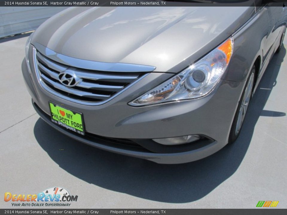 2014 Hyundai Sonata SE Harbor Gray Metallic / Gray Photo #7