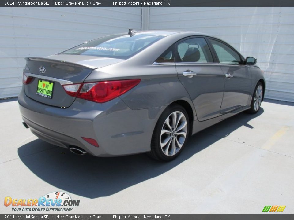2014 Hyundai Sonata SE Harbor Gray Metallic / Gray Photo #9