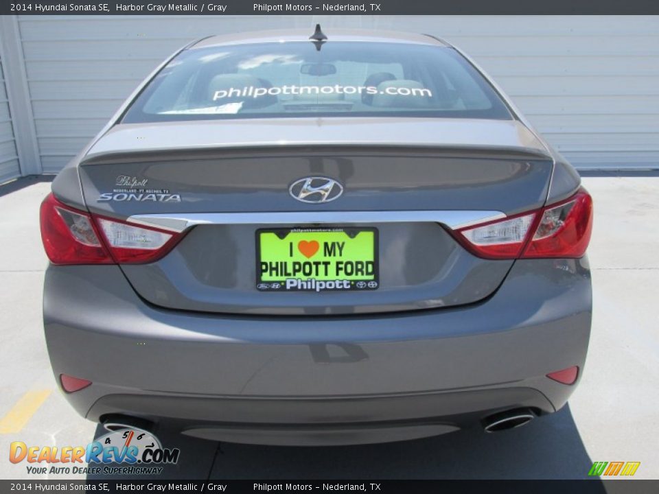 2014 Hyundai Sonata SE Harbor Gray Metallic / Gray Photo #10