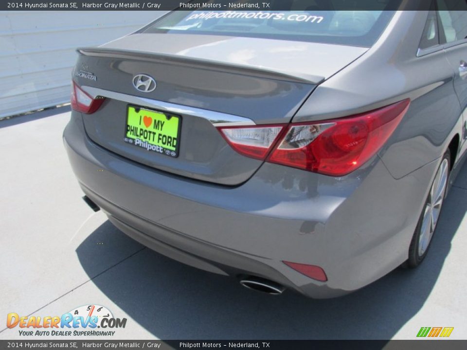 2014 Hyundai Sonata SE Harbor Gray Metallic / Gray Photo #12