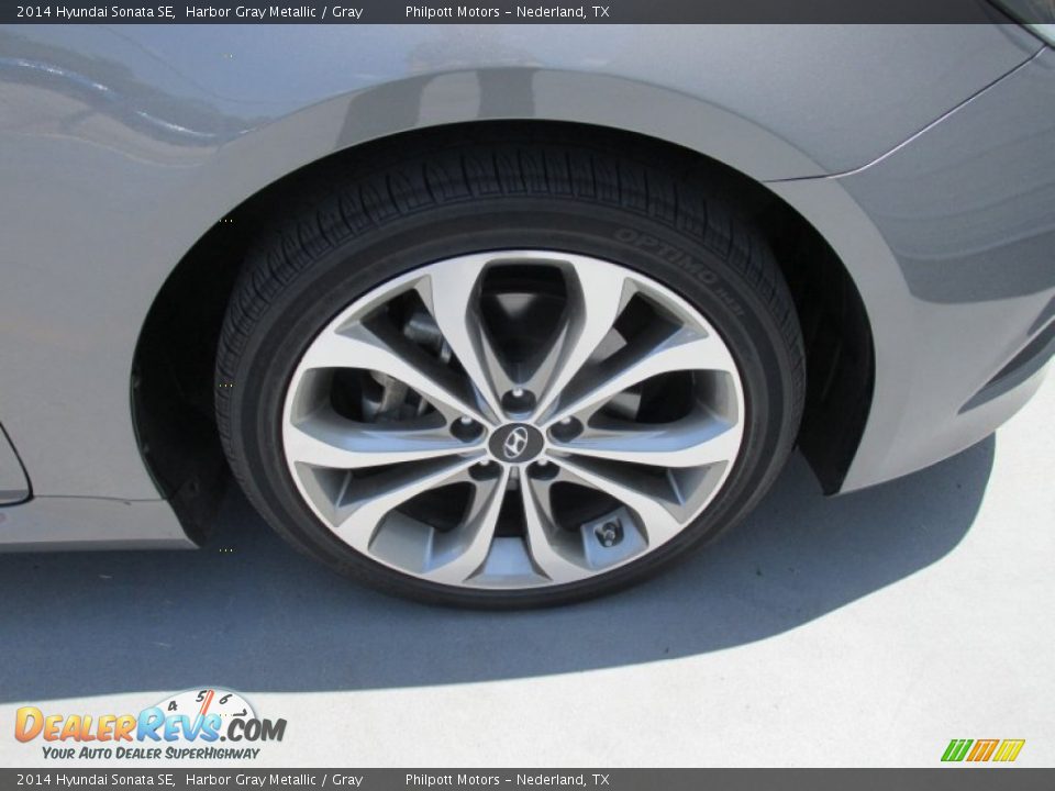 2014 Hyundai Sonata SE Harbor Gray Metallic / Gray Photo #16