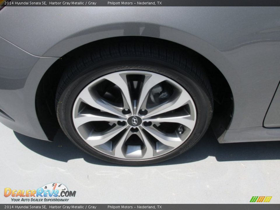 2014 Hyundai Sonata SE Harbor Gray Metallic / Gray Photo #17
