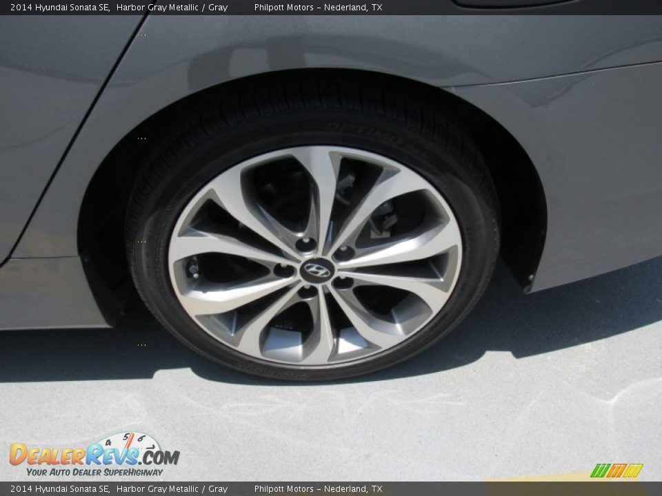 2014 Hyundai Sonata SE Harbor Gray Metallic / Gray Photo #18