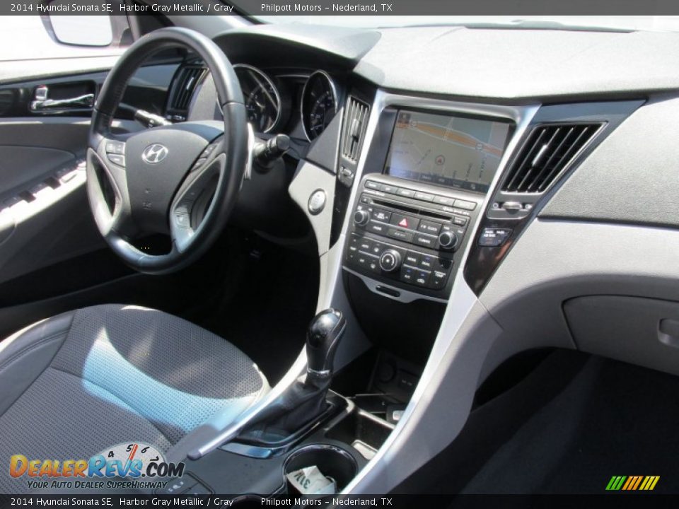 2014 Hyundai Sonata SE Harbor Gray Metallic / Gray Photo #24