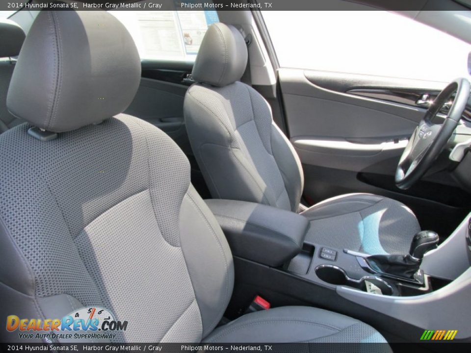 2014 Hyundai Sonata SE Harbor Gray Metallic / Gray Photo #25