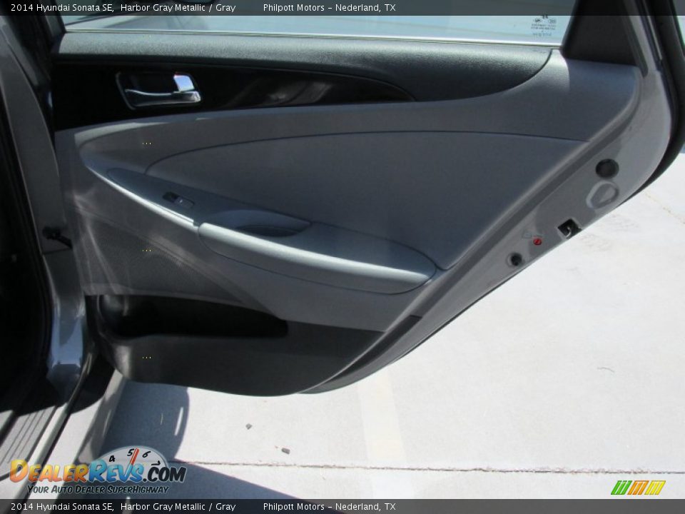 2014 Hyundai Sonata SE Harbor Gray Metallic / Gray Photo #26