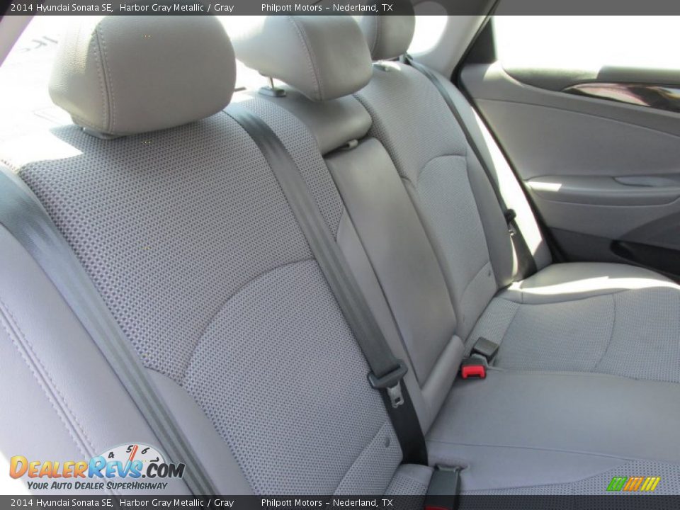 2014 Hyundai Sonata SE Harbor Gray Metallic / Gray Photo #27
