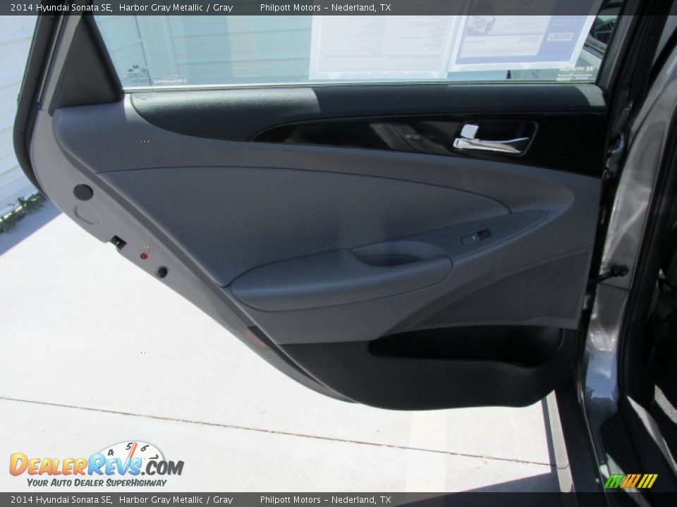 2014 Hyundai Sonata SE Harbor Gray Metallic / Gray Photo #28