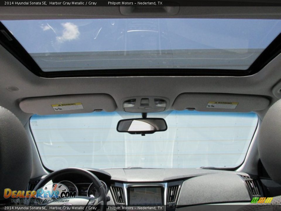 2014 Hyundai Sonata SE Harbor Gray Metallic / Gray Photo #34