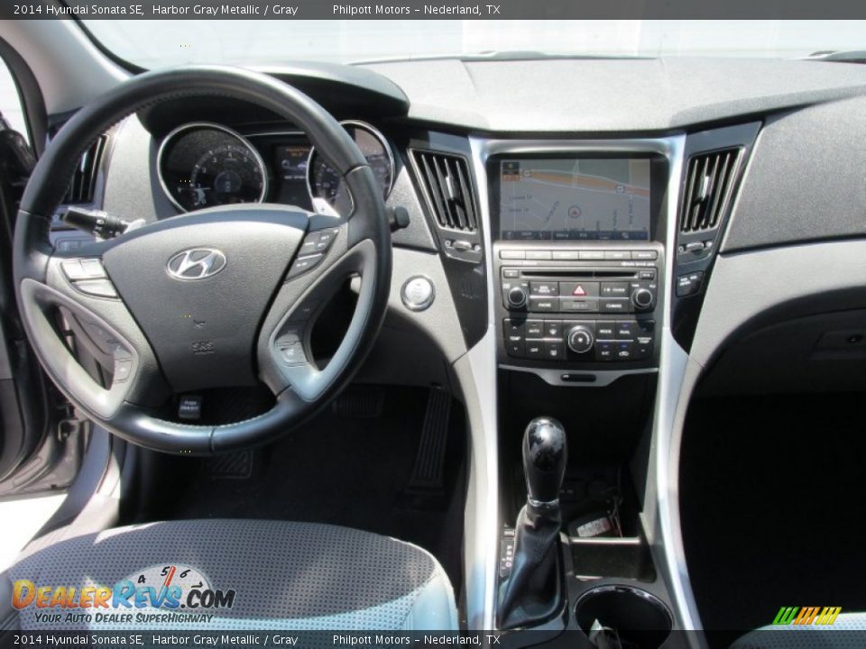 2014 Hyundai Sonata SE Harbor Gray Metallic / Gray Photo #35