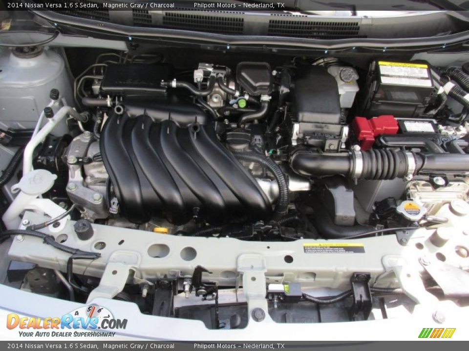 2014 Nissan Versa 1.6 S Sedan Magnetic Gray / Charcoal Photo #21