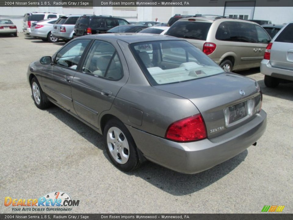 2004 Nissan Sentra 1.8 S Radium Gray / Sage Photo #10