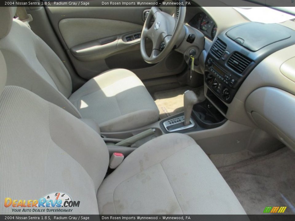 2004 Nissan Sentra 1.8 S Radium Gray / Sage Photo #13