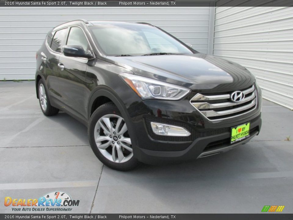 2016 Hyundai Santa Fe Sport 2.0T Twilight Black / Black Photo #1