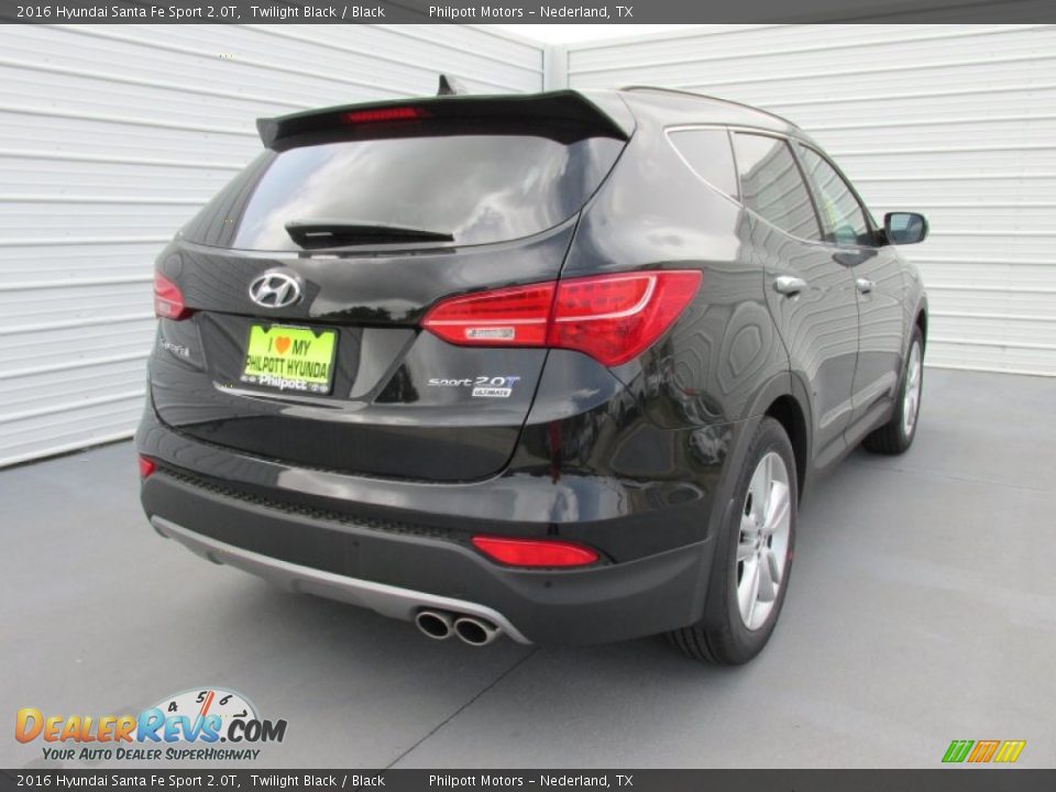 2016 Hyundai Santa Fe Sport 2.0T Twilight Black / Black Photo #4