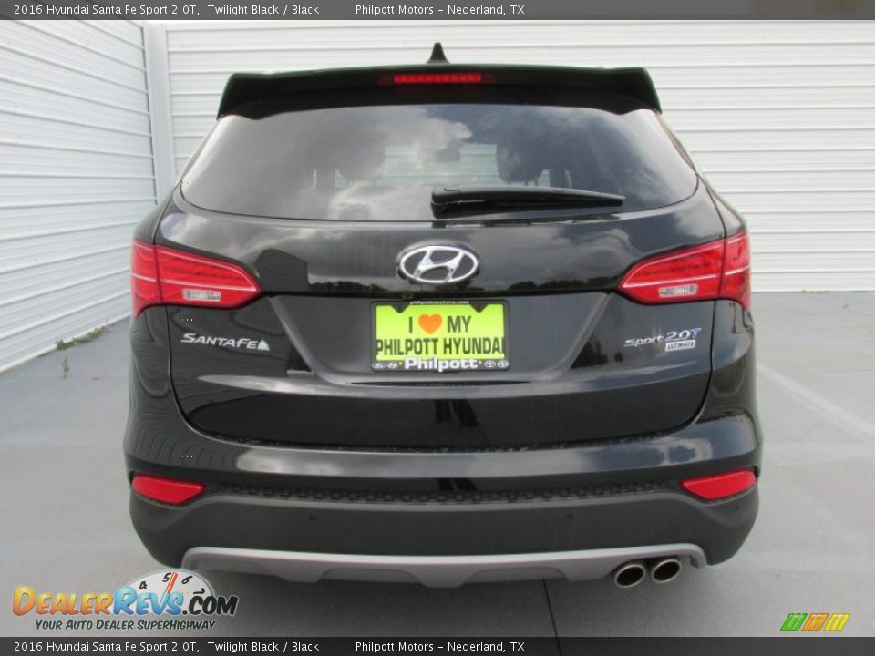2016 Hyundai Santa Fe Sport 2.0T Twilight Black / Black Photo #5