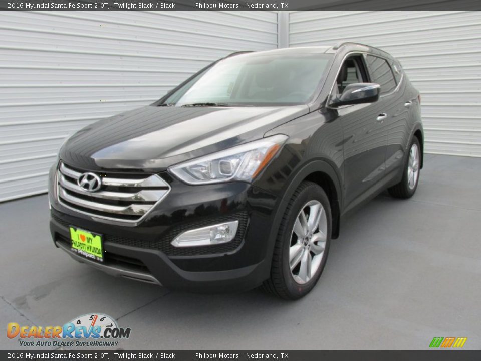 2016 Hyundai Santa Fe Sport 2.0T Twilight Black / Black Photo #7
