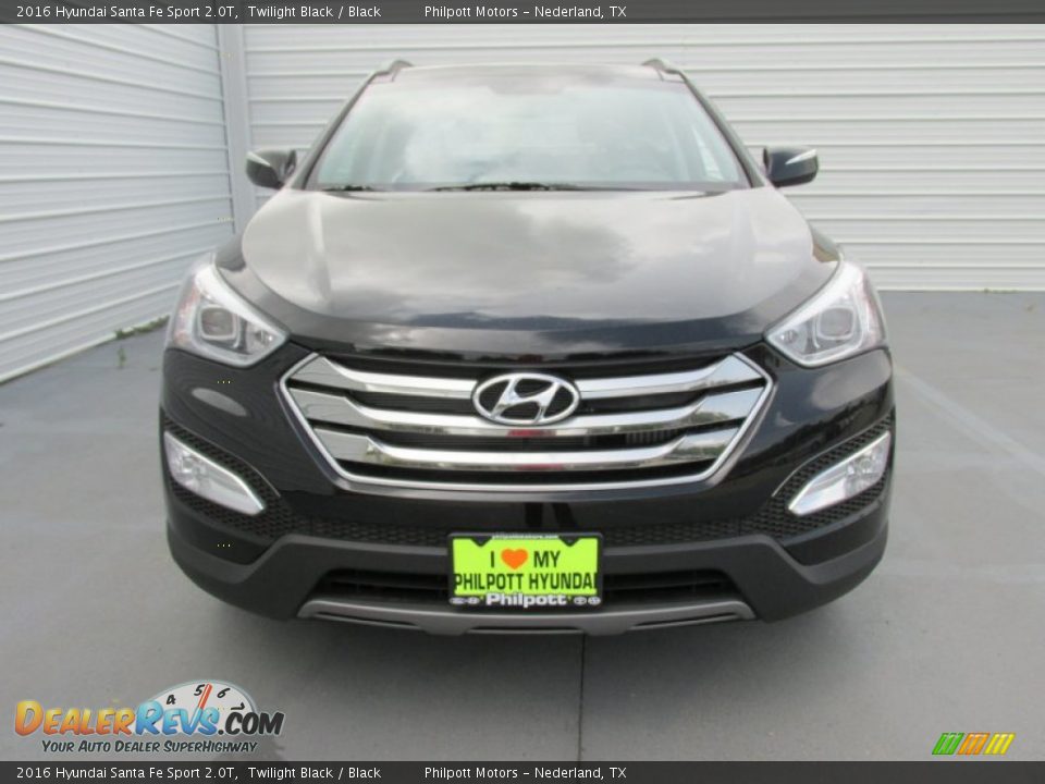 2016 Hyundai Santa Fe Sport 2.0T Twilight Black / Black Photo #8