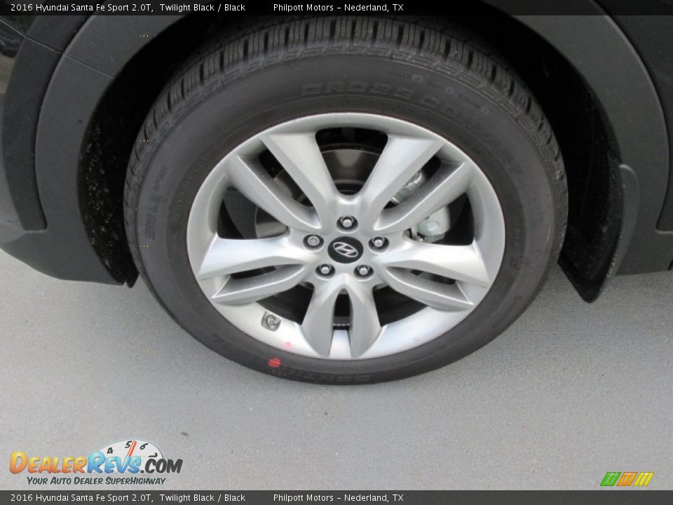 2016 Hyundai Santa Fe Sport 2.0T Twilight Black / Black Photo #11