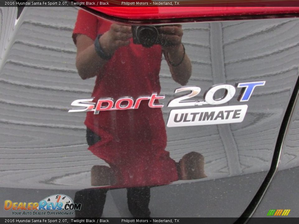 2016 Hyundai Santa Fe Sport 2.0T Twilight Black / Black Photo #14