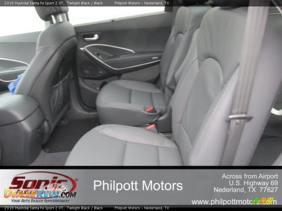 2016 Hyundai Santa Fe Sport 2.0T Twilight Black / Black Photo #19