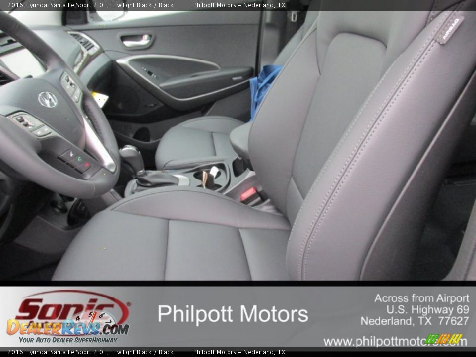 2016 Hyundai Santa Fe Sport 2.0T Twilight Black / Black Photo #21