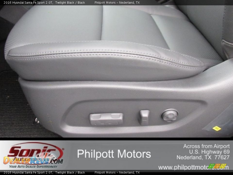 2016 Hyundai Santa Fe Sport 2.0T Twilight Black / Black Photo #22