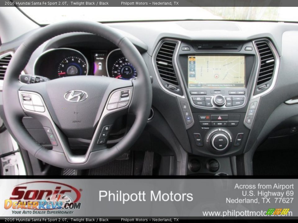 2016 Hyundai Santa Fe Sport 2.0T Twilight Black / Black Photo #23